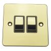 Polished Brass With Black Insert Flat Plate (Qty 298) - 17