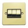 Polished Brass With Black Insert Flat Plate (Qty 298) - 18