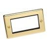 Polished Brass With Black Insert Classic Plate (Qty 493) - 12