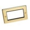 Polished Brass With Black Insert Classic Plate (Qty 493) - 12