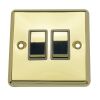 Polished Brass With Black Insert Classic Plate (Qty 493) - 17