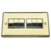 Polished Brass With Black Insert Classic Plate (Qty 493) - 20