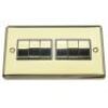 Polished Brass With Black Insert Classic Plate (Qty 493) - 20