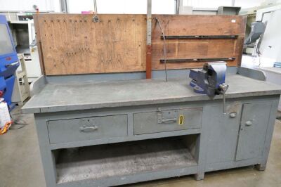 Wooden Workbench With Record 25 Vice