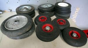 Assorted Pneumatic And Solid Wheels