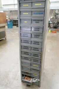 26 Drawer Steel Unit With Contents