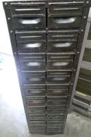 20 Drawer Steel Unit With Brass Pneumatic Fittings
