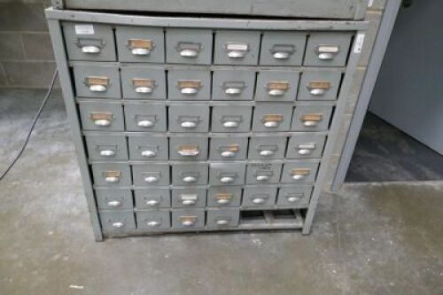42 Drawer Cabinet With Assorted Taps And Dies