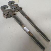 Pair Of No24 Pipe Wrenches