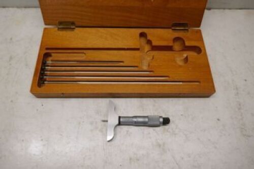 1" to 5" Starrett Blade Depth Micrometer