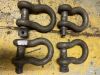 Set of 4 17ton bow shackles - 4