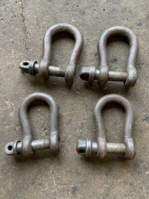 4no 5 3/4ton bow shackles