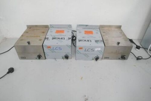 4 Off Lincat Electric Chip Scuttles