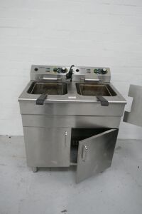 Adexa Twin Deep Fat Fryer 240V