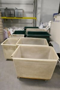 Assorted Mobile Materials Bins