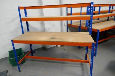 6 Off Assembly Benches With Shelf