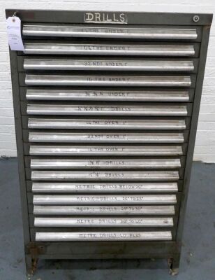 16 Drawer Tool Cabinet & Contents