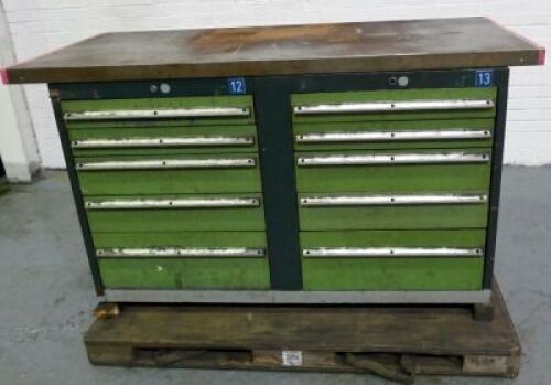 Double 5 Drawer Tool Chest<br> Contents 50INT Tooling
