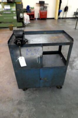 Mobile Engineers Tooling Cabinet And Vice