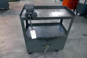 Mobile Engineers Tooling Cabinet And Vice