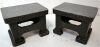 Pair Of Cast Surface Blocks 4 x 3 x 3"