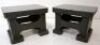 Pair Of Cast Surface Blocks 4 x 3 x 3" - 2