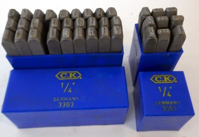 CK 1/4" Number & Letter Stamps