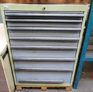 8 Drawer Tool Cabinet Plus Contents