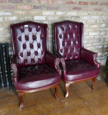 2 Chesterfield Style Chairs