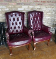 2 Chesterfield Style Chairs
