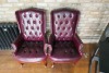 2 Chesterfield Style Chairs - 2
