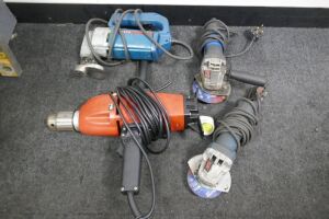 Assorted 240v Power Tools