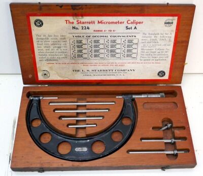 Starrett Micrometer 2-6"