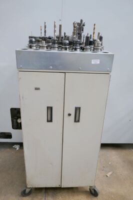 Mobile Tool Trolley & Assorted BT40 Tooling