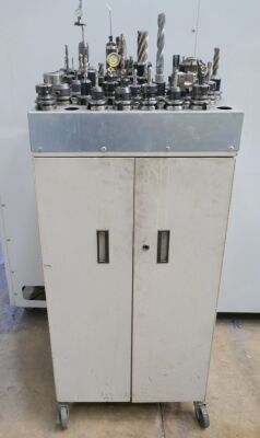 Mobile Tool Trolley & Assorted BT40 Tooling