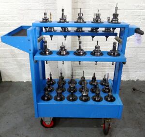 Assorted BT40 Tooling & Sarralle Trolley