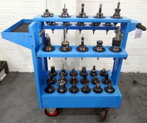 Assorted BT40 Tooling & Sarralle Trolley