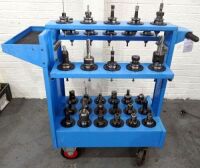 Assorted BT40 Tooling & Sarralle Trolley