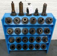 Assorted BT40 Tooling & Sarralle Tool Cabinet