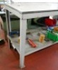 Stainless Topped Steel Work Bench - 2