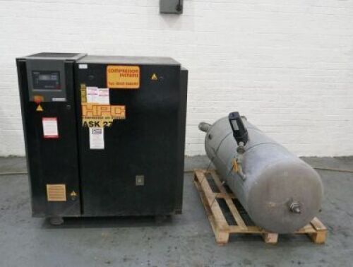 Kaeser ASK27 Air Compressor & Air Receiver