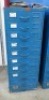 10 Drawer Steel Cabinet & Contents