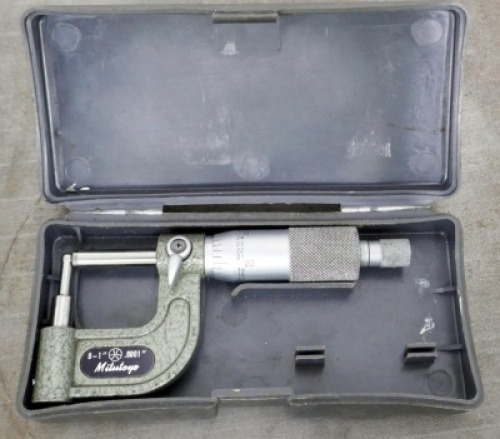 Mitutoyo 0-1 Ball Anvil Micrometer