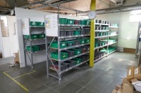Steel Boltless Racking With Plastic Trays