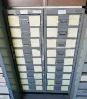 Bisley 9 Drawer Cabinet Plus Contents 460mm x 460 mm 900 mm High