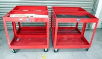 Sealey 2 Level Heavy Duty Work Trollies 4 Off