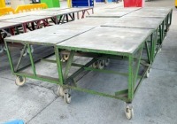 Steel Work Tables 8 Off 1200 x 1100x850mm