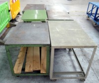 Assorted Steel Work Tables 6 Off