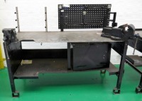 Steel Welding Bench & 2 Off Record Vices 1800 x1100 x 800mm