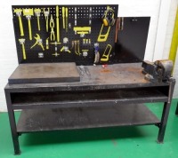 Steel Welding Bench & Record No24 Vice 1900 x 1700 x 900mm